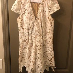 White Lace Romper